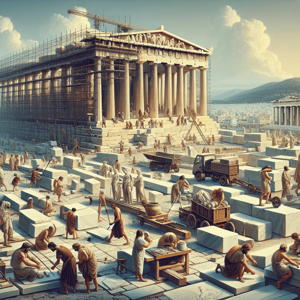 Construction of the Acropolis in Athens