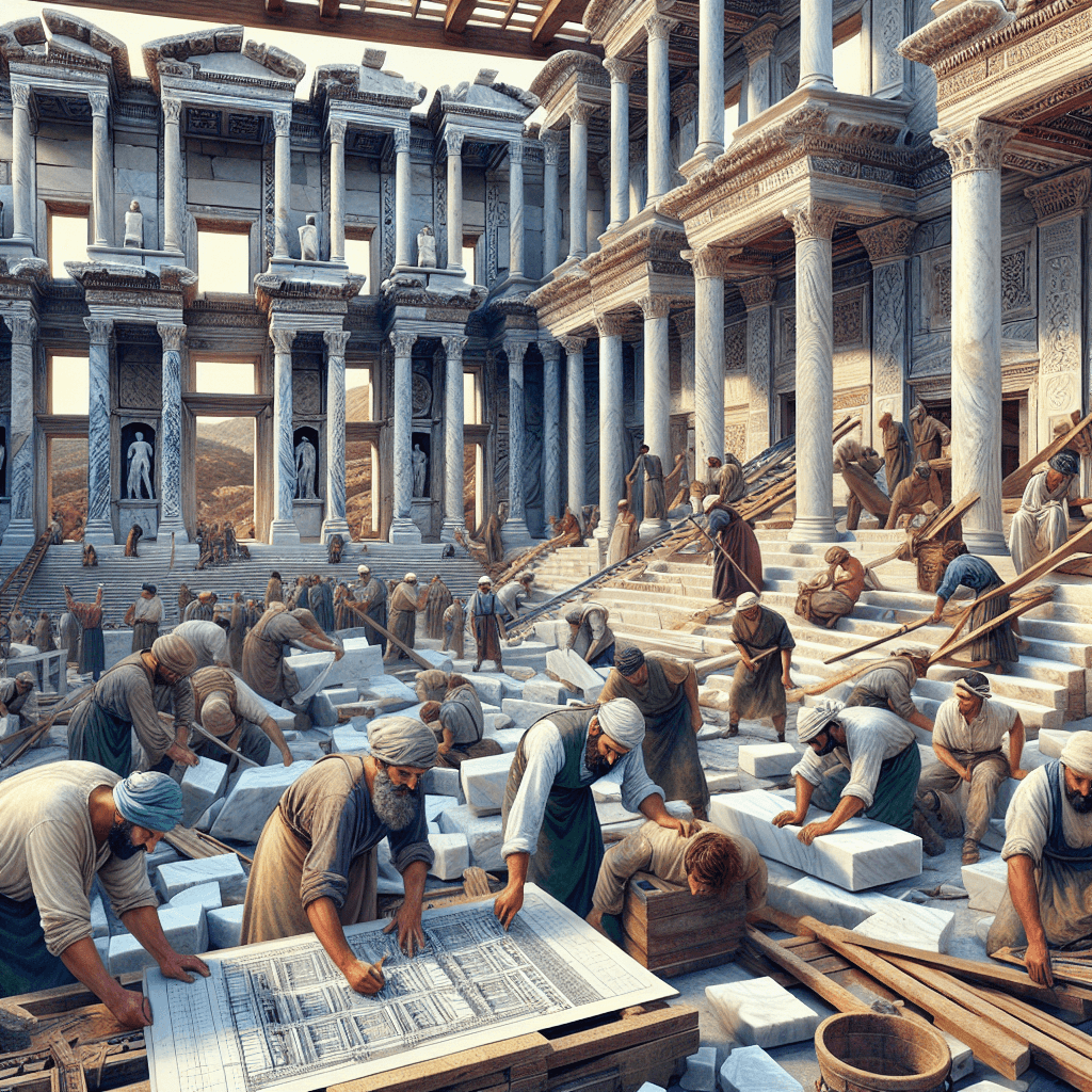 Construction of the Library of Celsus