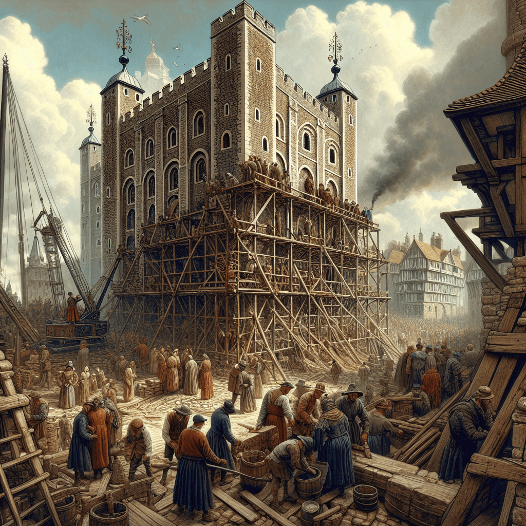 Construction of the Tower of London