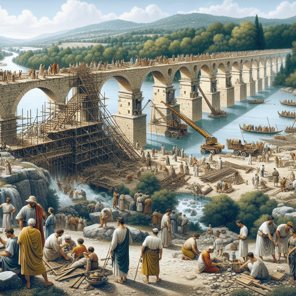 Construction of the Pont du Gard